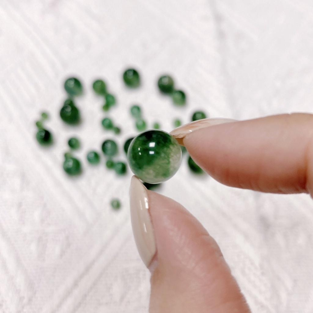 ✨星辰✨ 水草瑪瑙 瑪瑙 綠瑪瑙 瑪瑙珠 串珠 手鍊 手珠 條珠 天然水晶 綠水草瑪瑙 水晶珠串 【CR004】-細節圖3
