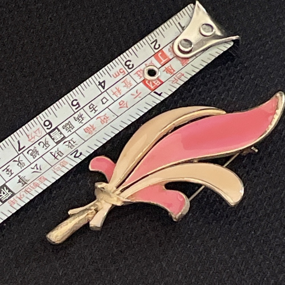 飄帶花造型金屬胸針別針@c519€-細節圖3