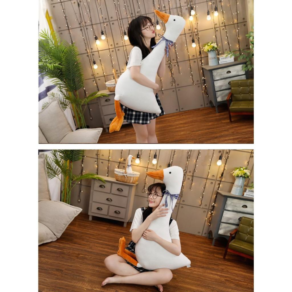 【🔥台灣24H出貨🔥】大白鵝玩偶 大白鵝娃娃 鵝娃娃 抱枕  玩偶 娃娃 大娃娃 大玩偶 生日禮物【RS1295】-細節圖8