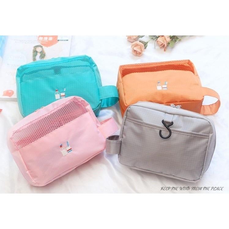 收納包 盥洗包 掛壁手提圖騰盥洗包 多功能盥洗包 洗漱包 旅行收納 化妝包【RB549】-細節圖4