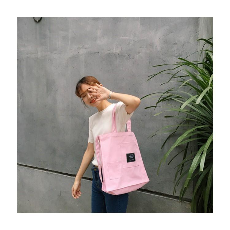 韓國秋冬新款 綠標包 帆布包 手提包 肩背包 手提袋 包包 旅行袋【RB477】-細節圖5