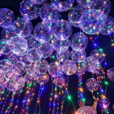 [熱賣商品] 波波球 告白氣球 LED氣球 燈泡氣球 電燈氣球 派對 發光氣球 婚宴佈置 跨年 求婚【RS707】