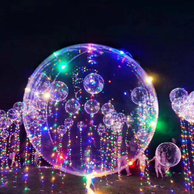 [熱賣商品] 波波球 告白氣球 LED氣球 燈泡氣球 電燈氣球 派對 發光氣球 婚宴佈置 跨年 求婚【RS707】-細節圖2