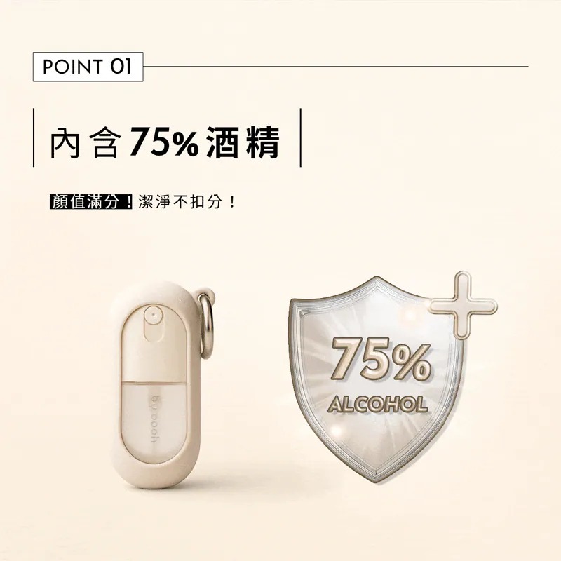 【oooh 喔喔】75%酒精香氛乾洗手 20ml 另有補充瓶60ml 年節出遊 出國登機 Oooh oooh-細節圖5