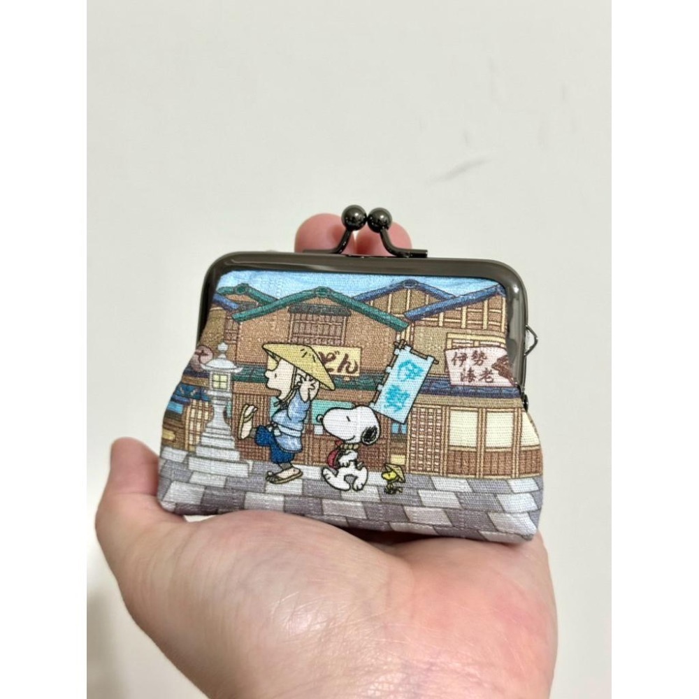 現貨❗️史努比零錢包 伊勢限定版 日本帶回🇯🇵 Snoopy 史努比 硬幣包 零錢包 口金包 卡片包-細節圖3