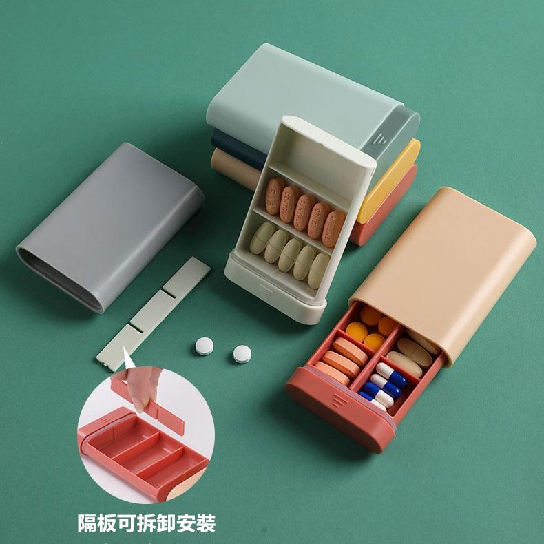 【免運+24H出貨🔥】藥盒 分裝藥盒 藥盒分裝盒 口袋藥盒 防潮藥盒 密封藥盒 一週藥盒 藥品收納盒【RS1482】-細節圖7