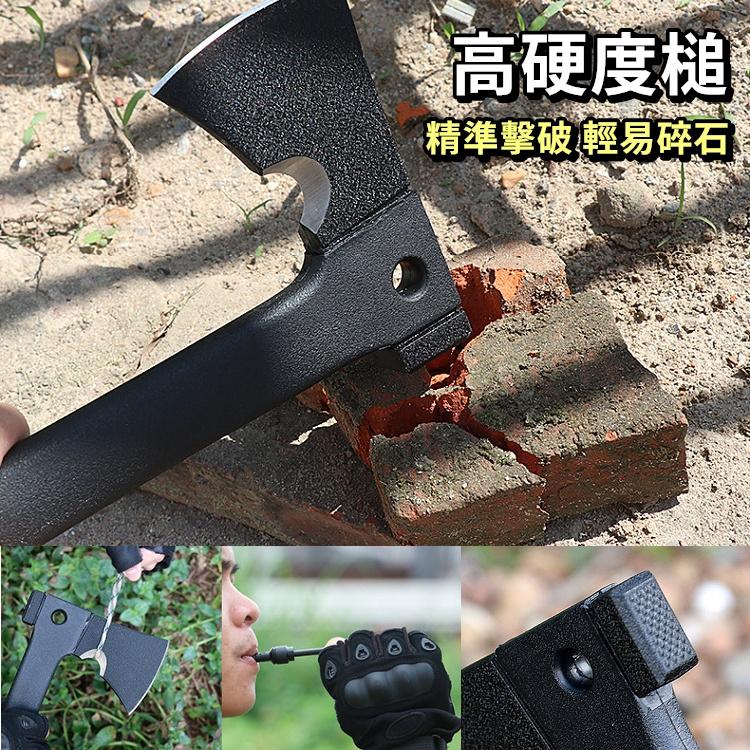 【免運+24H出貨🔥】斧頭 戰術斧 多功能開山斧 劈柴 砍樹 野營 工兵斧 野外裝備 消防斧 營地斧【CP196】-細節圖6