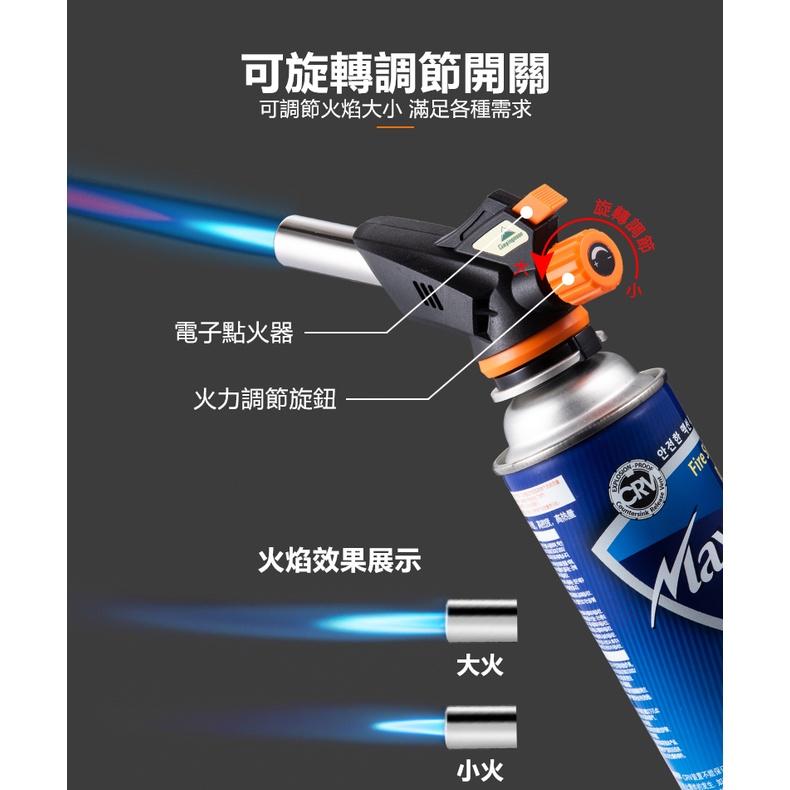 【公司貨開發票】電子點火噴槍 可倒噴噴槍 1300度 瓦斯噴燈 卡式瓦斯噴槍頭 點火槍 噴火槍 柯曼 焚火【CP175】-細節圖3