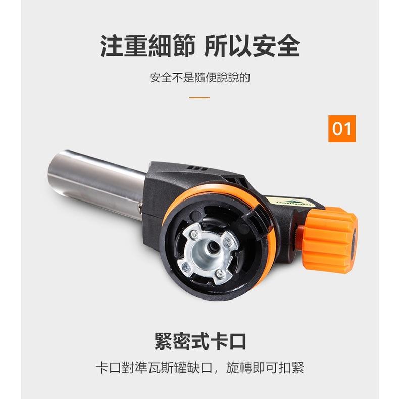 【公司貨開發票】電子點火噴槍 可倒噴噴槍 1300度 瓦斯噴燈 卡式瓦斯噴槍頭 點火槍 噴火槍 柯曼 焚火【CP175】-細節圖5