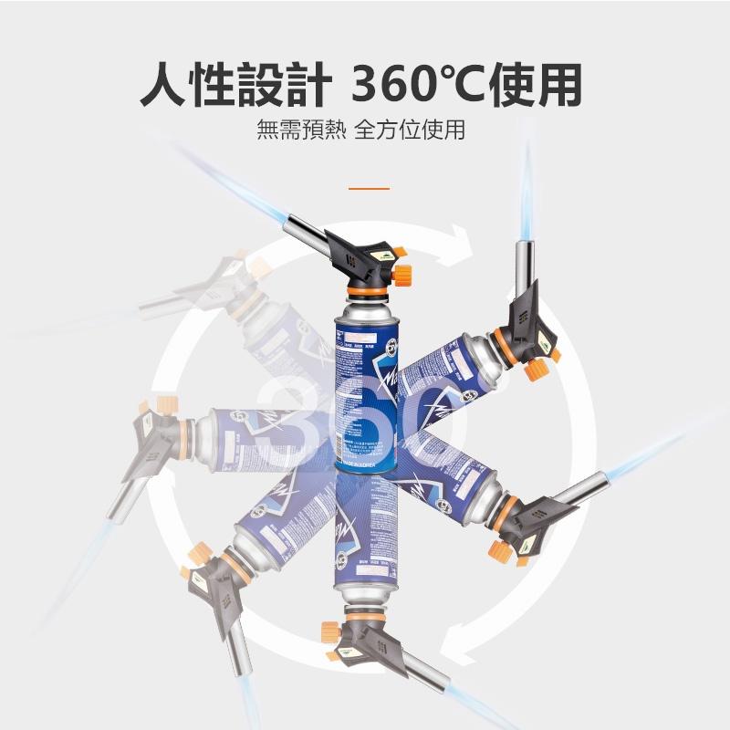 【公司貨開發票】電子點火噴槍 可倒噴噴槍 1300度 瓦斯噴燈 卡式瓦斯噴槍頭 點火槍 噴火槍 柯曼 焚火【CP175】-細節圖7