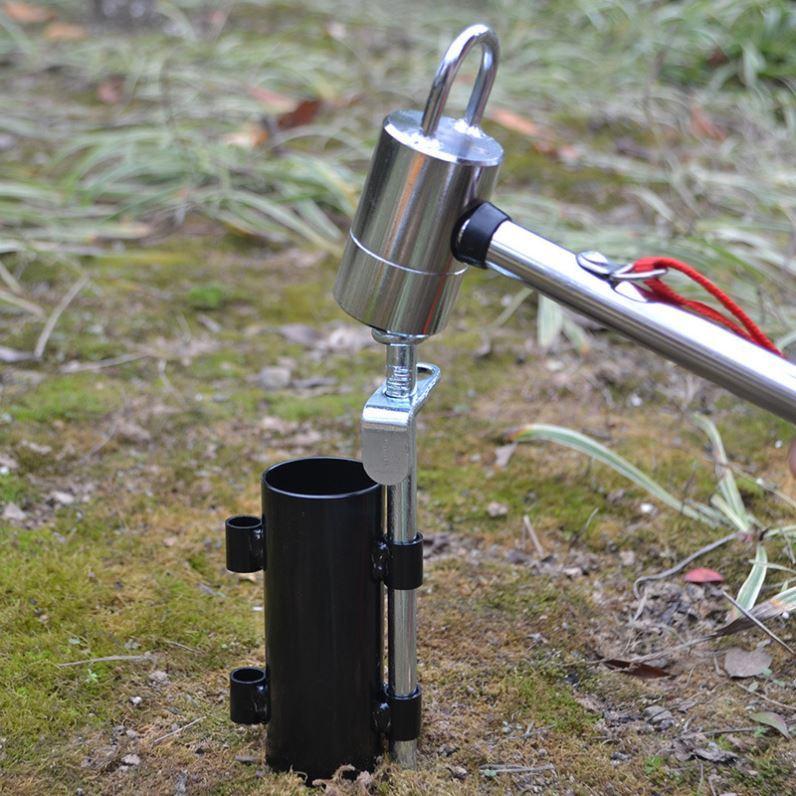 【現貨】營柱固定器 天幕杆固定器 營柱支撐架 固定器 地釘固定器 帳篷 天幕 營柱【CP116】-細節圖2