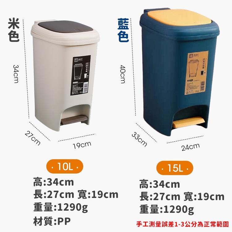 廁所垃圾桶 垃圾桶 按壓式垃圾桶 垃圾桶北歐 垃圾桶腳踏 廚餘桶 腳踏垃圾桶 緩降垃圾桶 廚房垃圾桶【RS1358】-細節圖3