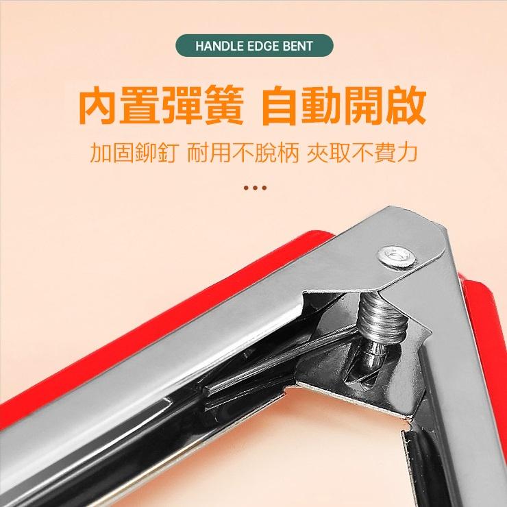 食物夾 烤肉夾 不鏽鋼 料理夾 防燙夾 零食夾 不銹鋼 防燙 夾 夾子 矽膠夾【RS1422】-細節圖5