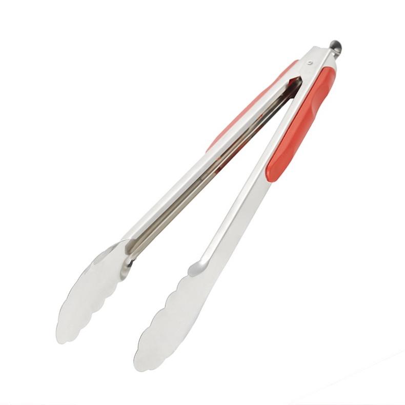 食物夾 烤肉夾 不鏽鋼 料理夾 防燙夾 零食夾 不銹鋼 防燙 夾 夾子 矽膠夾【RS1422】-細節圖6