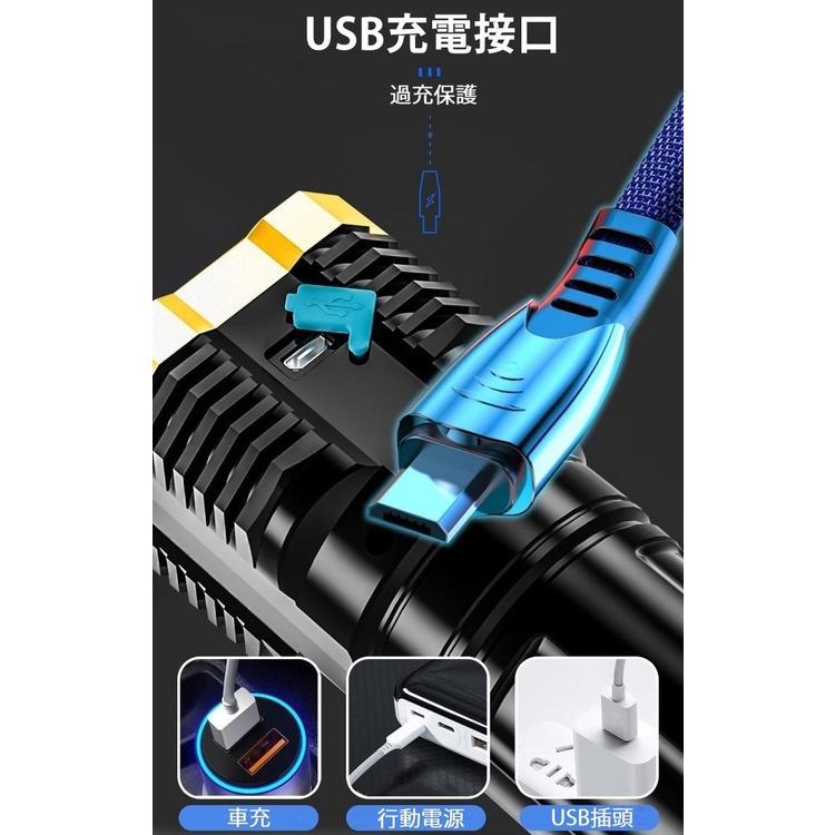 手電筒  爆亮手電筒 LED手電筒 充電手電筒 手電筒強光 手電筒超亮 18650 照明燈 露營 【CP146】-細節圖6