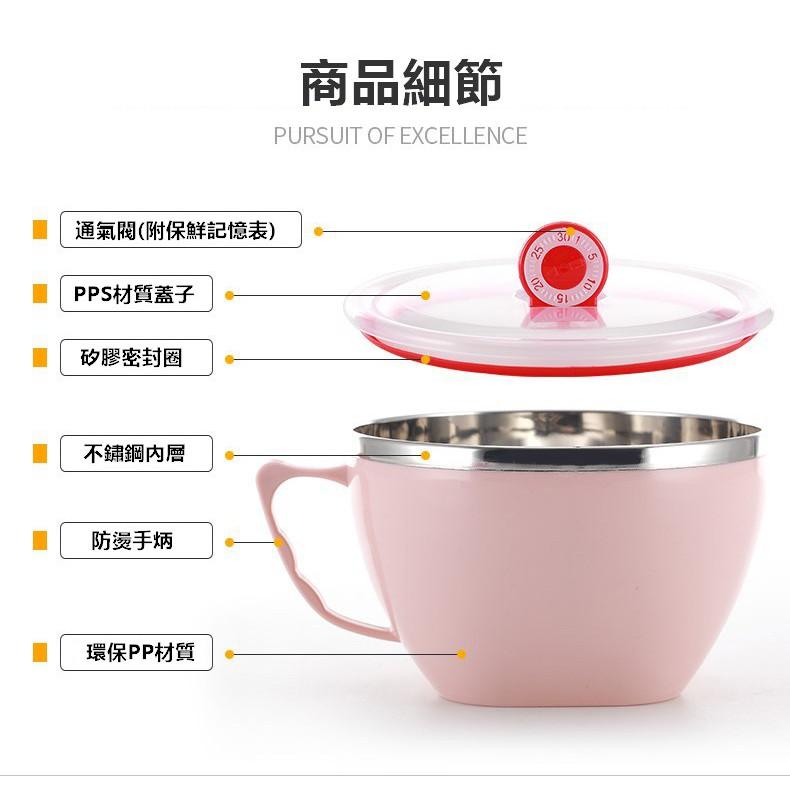 環保餐盒 多尺寸不鏽鋼泡麵碗 泡麵碗 雙層泡麵碗 湯碗 便當碗 環保餐具 雙層隔熱【RS1170】-細節圖3