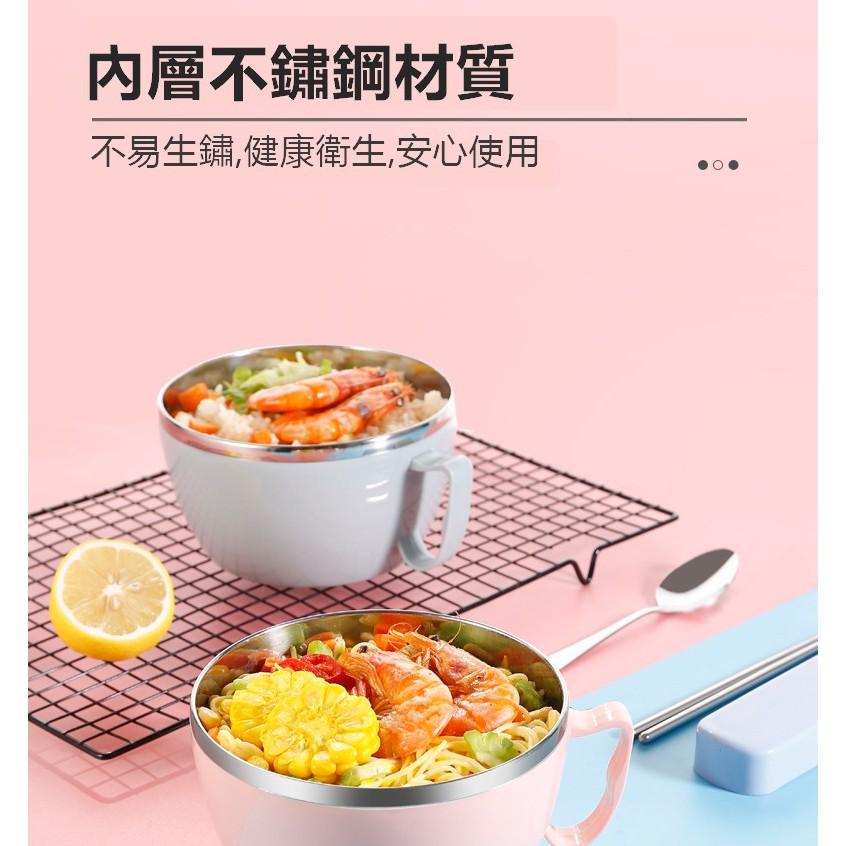 環保餐盒 多尺寸不鏽鋼泡麵碗 泡麵碗 雙層泡麵碗 湯碗 便當碗 環保餐具 雙層隔熱【RS1170】-細節圖6