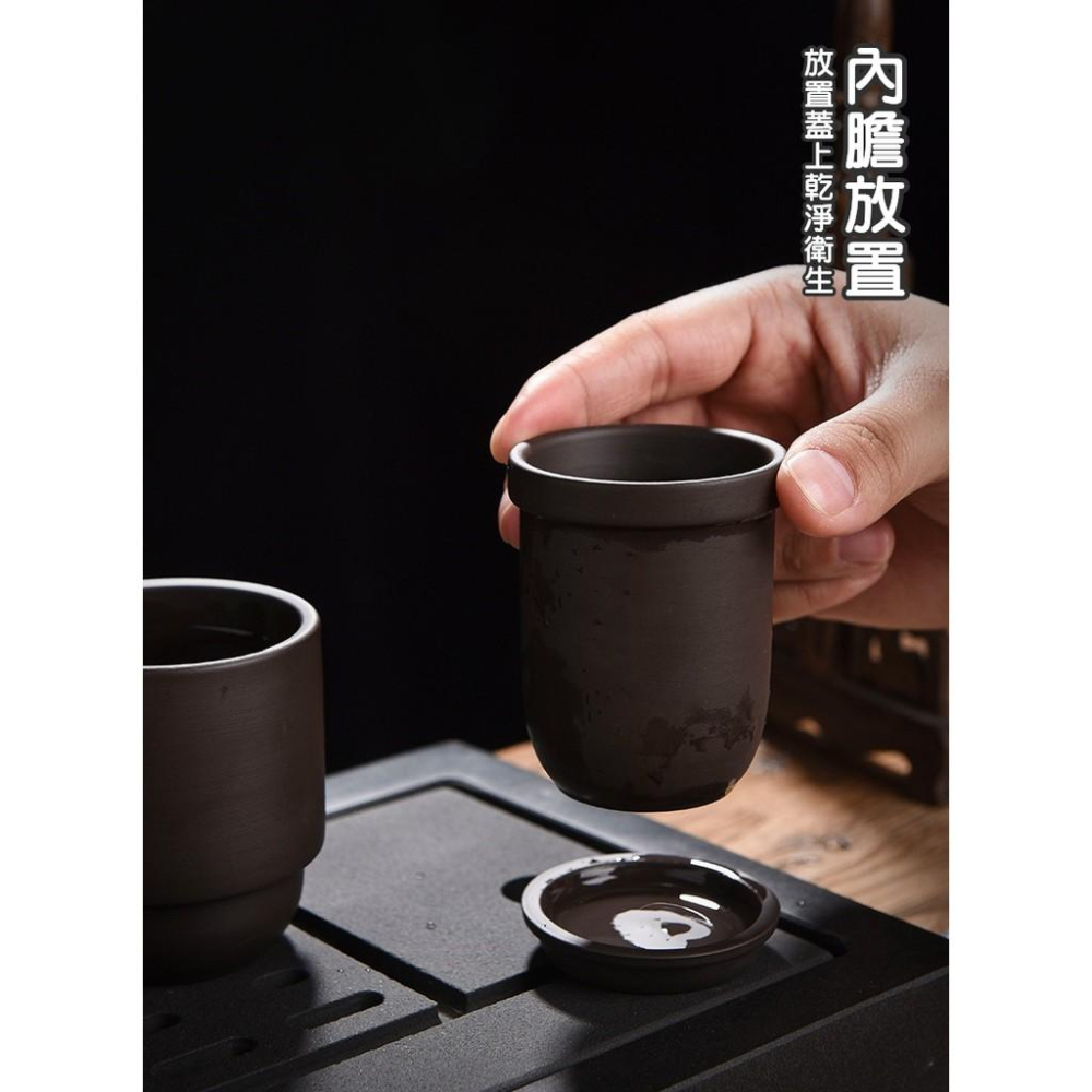 泡茶組 紫砂同心茶具組 一壺四杯 旅行茶具 套裝 登山 露營 戶外茶具組 戶外泡茶組 露營用品【RS1177】-細節圖5