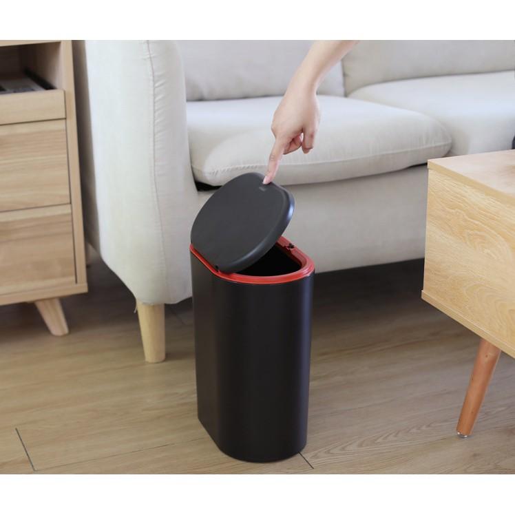 廁所垃圾桶 垃圾桶 按壓垃圾桶 浴室垃圾桶 垃圾桶北歐 夾縫垃圾桶 有蓋防臭 浴室 客廳 廚房 收納【RS1050】-細節圖4