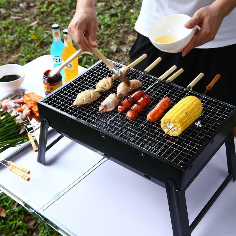 烤肉架 烤肉網 折疊烤肉網 摺疊烤爐 烤網 燒烤 露營 野餐 BBQ 便攜式 露營用品 戶外 折疊烤肉架【CP022】-細節圖8
