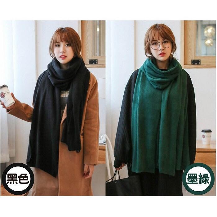 【現貨加厚款】圍巾 單色圍巾 披肩 秋冬超保暖 仿羊絨圍巾超柔軟【FA004】-細節圖8