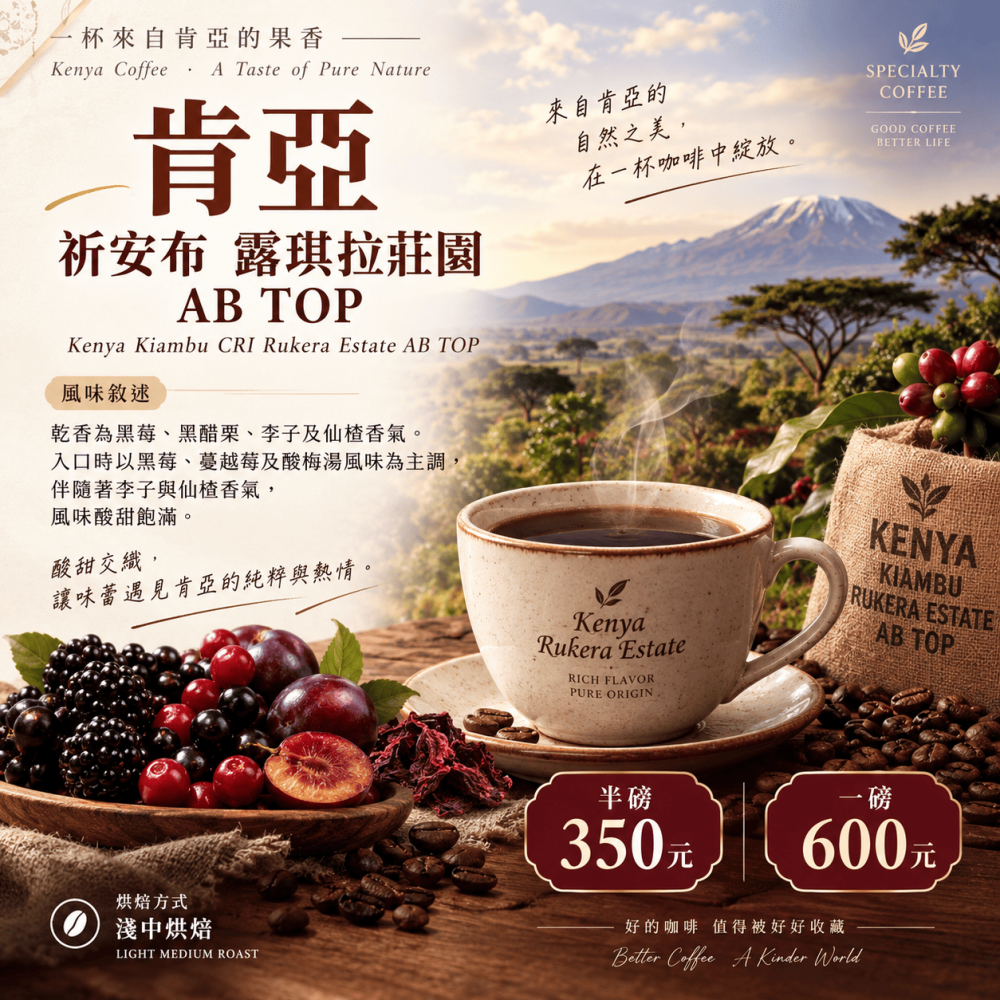 肯亞 祈安布 露琪拉莊園 AB TOP 水洗精品咖啡豆 好喝的果香咖啡豆推薦 超商取貨付款-細節圖3