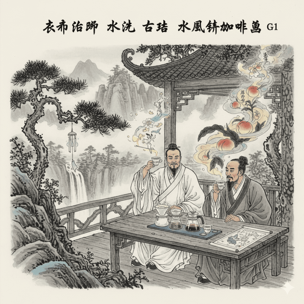 吟詩喝咖啡 水風鈴咖啡豆 衣索比亞水洗古吉咖啡豆 喝咖啡寫詩 檸檬荔枝花香層次細膩-細節圖2