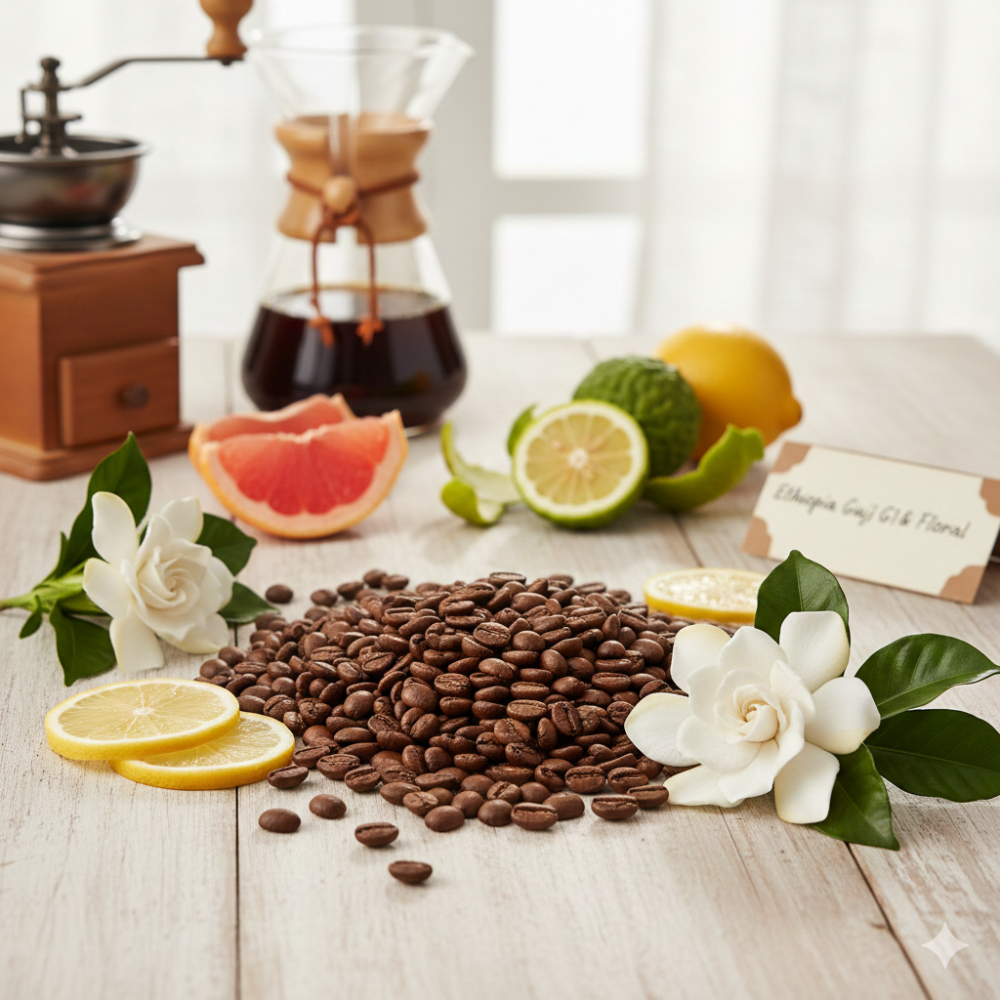 紅頂商人咖啡 衣索比亞 水洗 西達馬 阿貝果納 74158 單一品種 G1 (淺焙) 熟豆 半磅 莊園精品手沖 咖啡豆-細節圖2