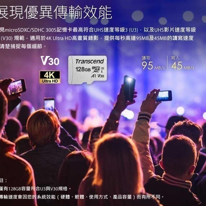 創見 32G 64G 128G 256G 512G記憶卡 microSD TF 含稅公司貨五年保固-細節圖5