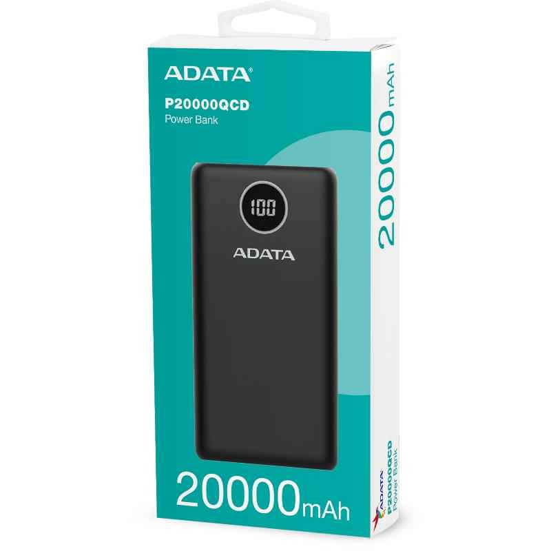 ADATA 威剛 PD 快充 QC3.0 行動電源 P20000QCD 液晶顯示 20000mAh-規格圖8