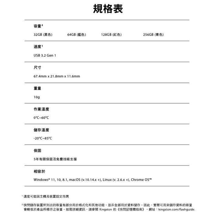 KingSton 金士頓 64G 128G 256G 隨身碟 DTXM 伸縮碟 含稅公司貨五年保固-細節圖5