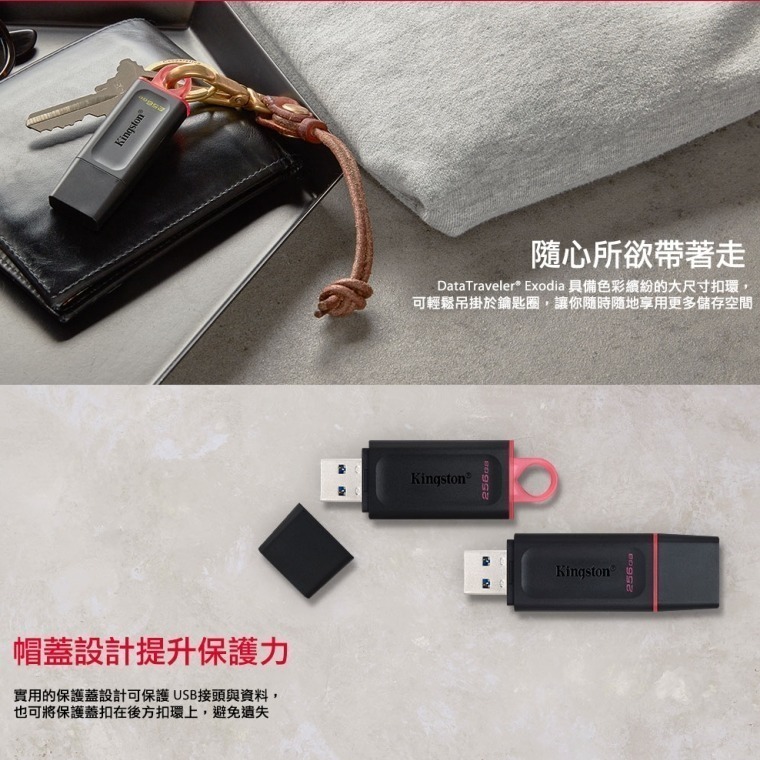 KingSton 金士頓 64G 128G 256GB 隨身碟 DTX 含稅公司貨五年保固-細節圖3