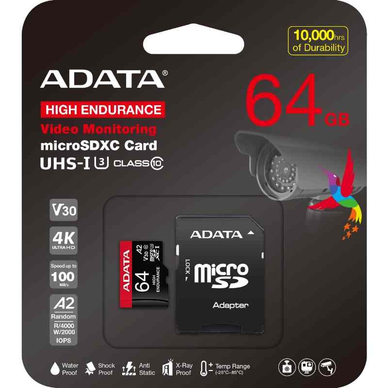 ADATA 威剛 高耐用記憶卡 行車記錄器 監控 U3 V30 64G 128G High Endurance-規格圖7