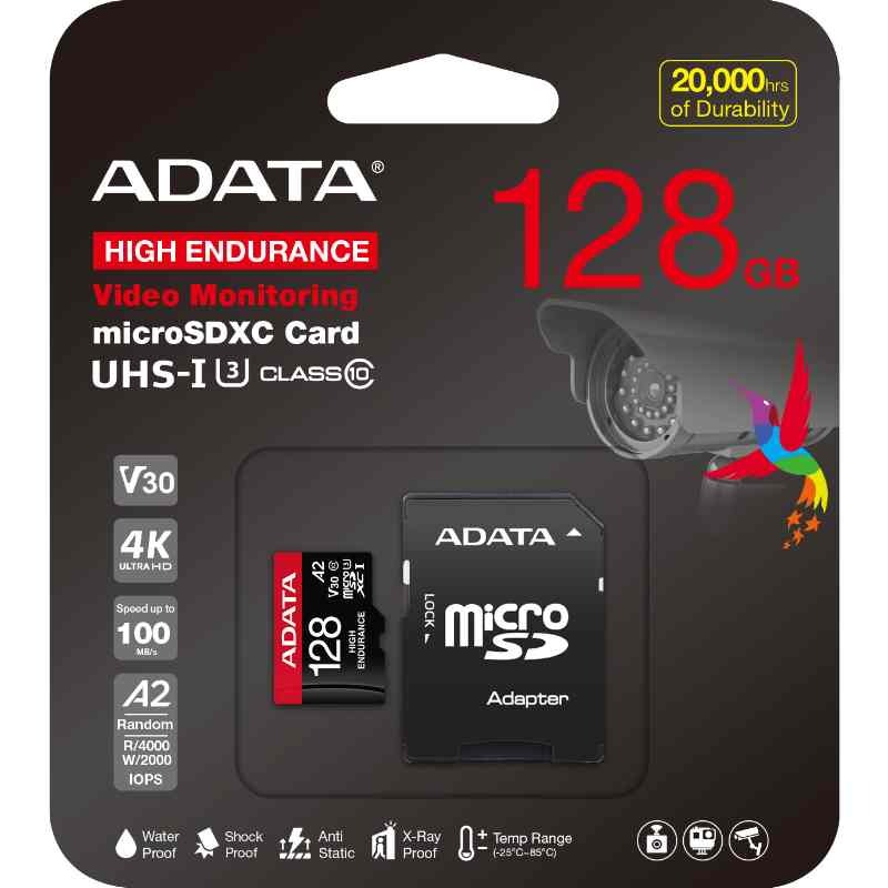 ADATA 威剛 高耐用記憶卡 行車記錄器 監控 U3 V30 64G 128G High Endurance-規格圖7