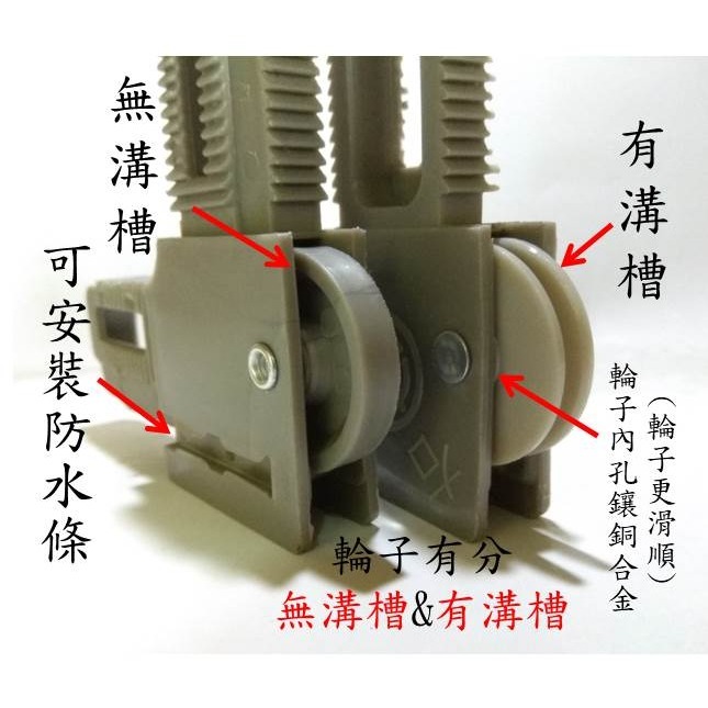 鉚釘紗門輪 紗門角組 紗窗 紗門 紗門角附輪 紗門角組 紗窗塑膠角 紗門角掛輪 紗窗角 1200型-細節圖5