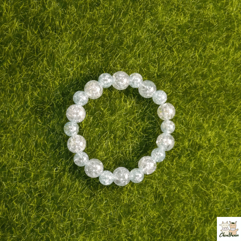 藍霧流光|約14圍藍色| 創意串珠手環-細節圖3