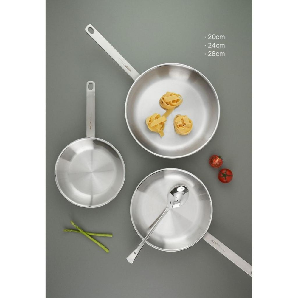 韓國連線 Kooza 316不鏽鋼三種尺寸平煎鍋-細節圖3