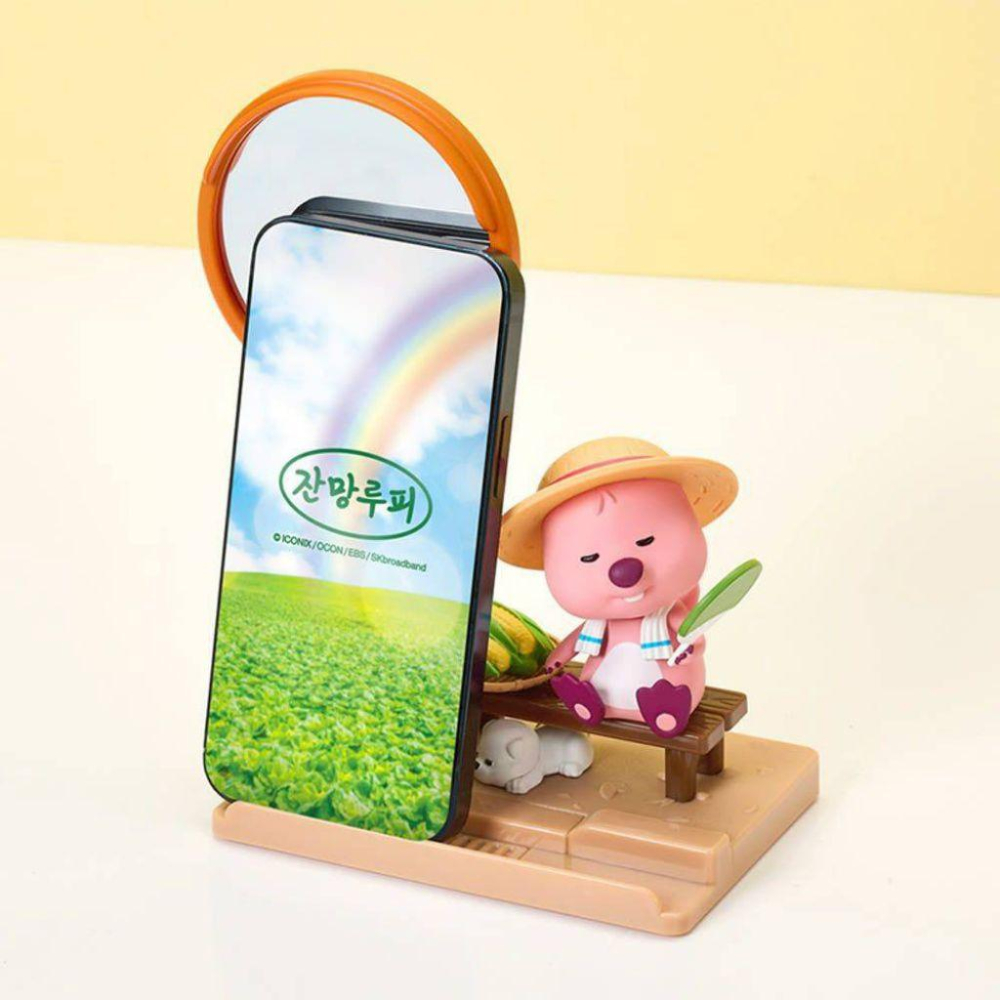 部分現貨 Zanmang Loopy 露比 鄉村裡的阿珠媽系列商品 束口袋 抱枕 吊飾 桌鏡 手機架 玩偶-細節圖7