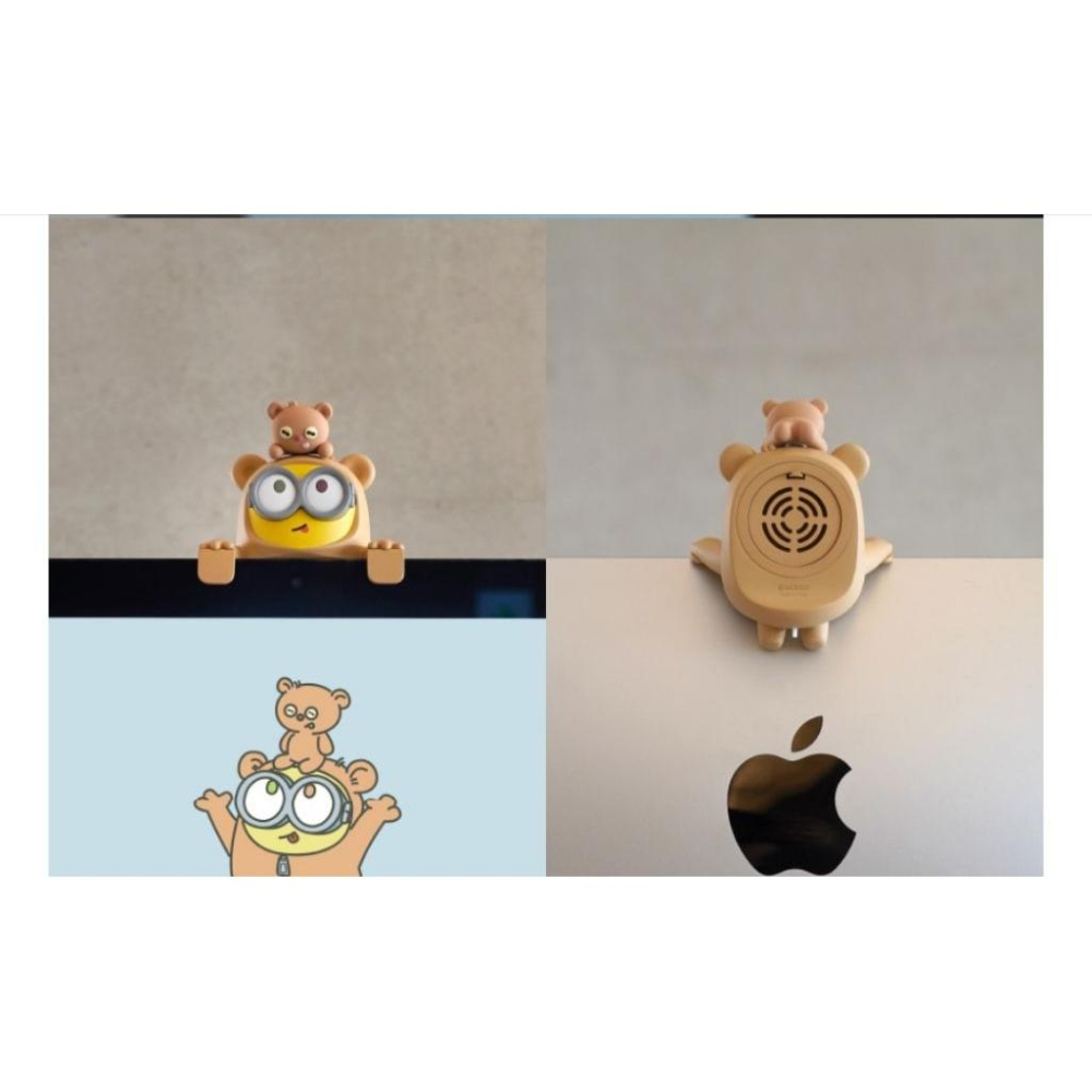 現貨 minions 小小兵 熊造型車用芳香公仔 螢幕裝飾公仔-細節圖2