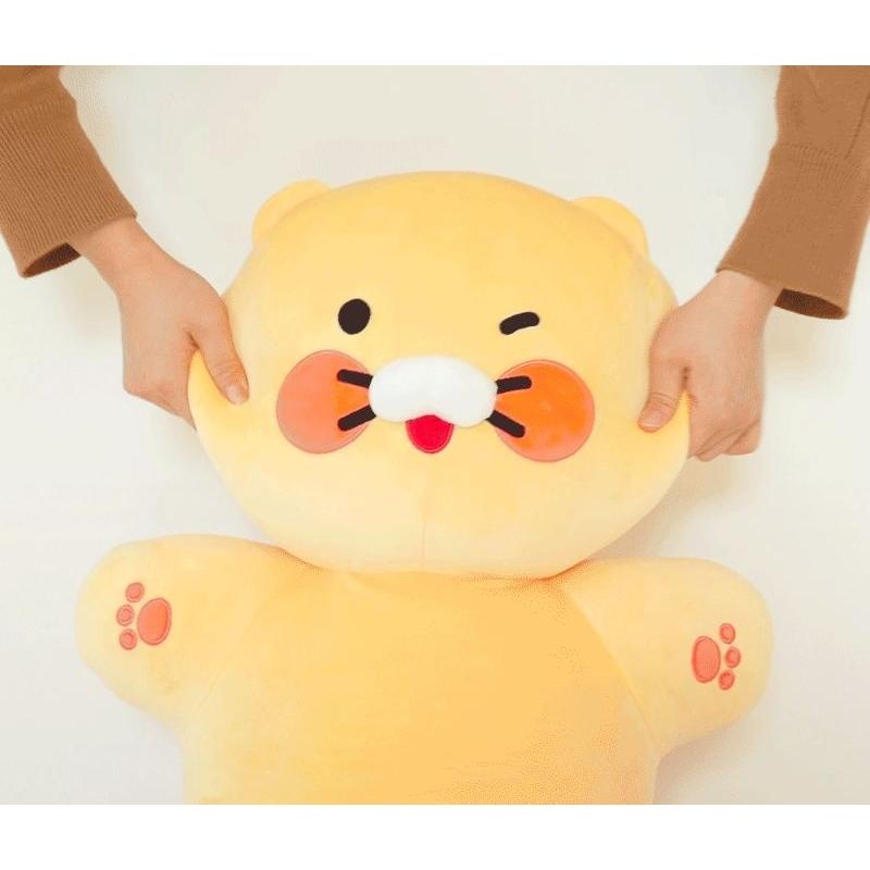 韓國連線 Kakao friends 麻糬QQ春植長身 趴姿抱枕 枕頭-細節圖4
