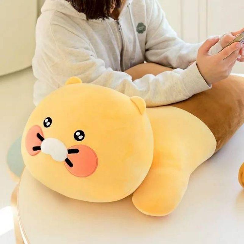 韓國連線 Kakao friends 麻糬QQ春植長身 趴姿抱枕 枕頭-細節圖5