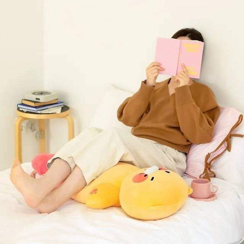 韓國連線 Kakao friends 麻糬QQ春植長身 趴姿抱枕 枕頭-細節圖6