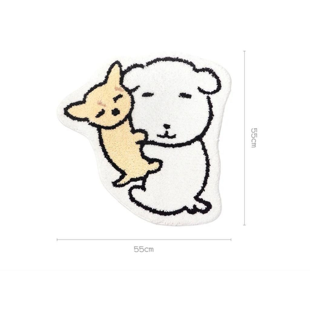 部分現貨 Ganadi 迦納迪犬 毛絨柔軟地墊 保暖室內拖鞋-細節圖4