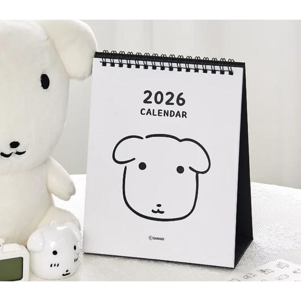 部分現貨 Ganadi 迦納迪犬 2026桌曆 月曆 筆記本 記事本-細節圖6
