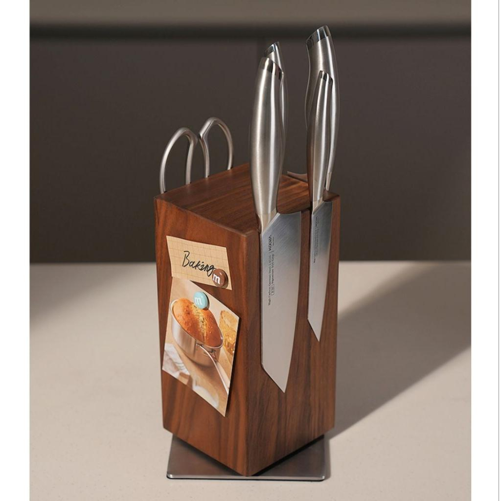 韓國連線 Kooza 胡桃木磁吸刀架-細節圖3