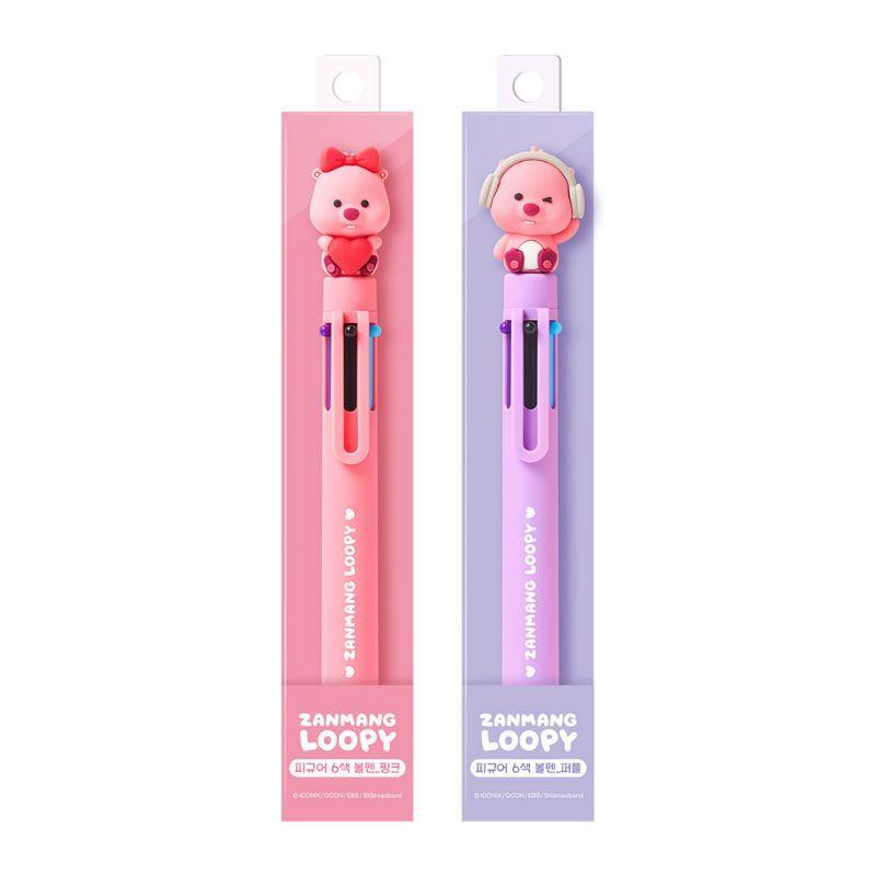 現貨 Zanmang Loopy 露比六色原子筆-細節圖3