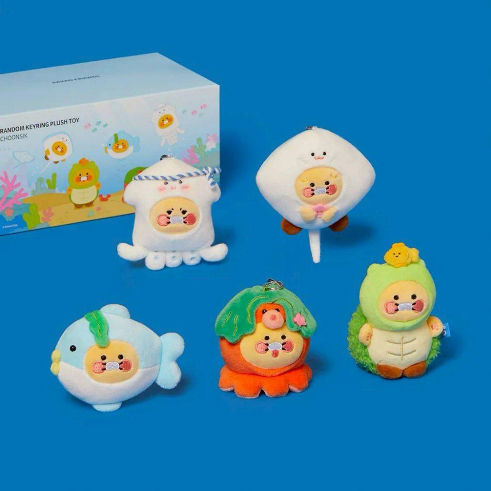 韓國連線 Kakao friends 海洋世界春植隨機吊飾盲盒-細節圖2