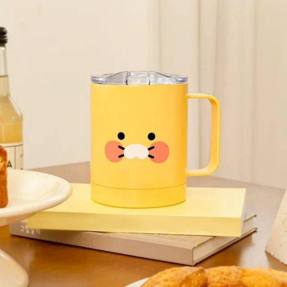 韓國連線 Kakao friends 春植不鏽鋼含蓋保溫保冷馬克杯 340ml-細節圖2