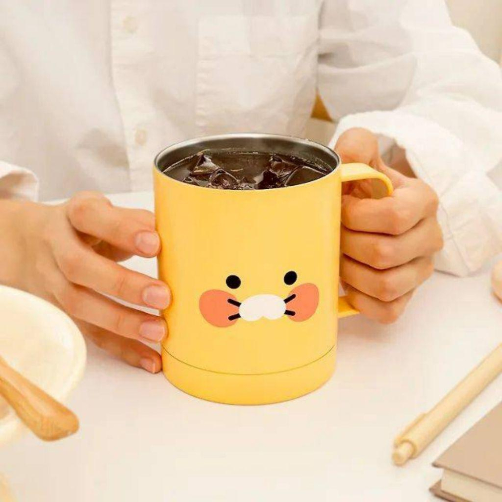 韓國連線 Kakao friends 春植不鏽鋼含蓋保溫保冷馬克杯 340ml-細節圖3
