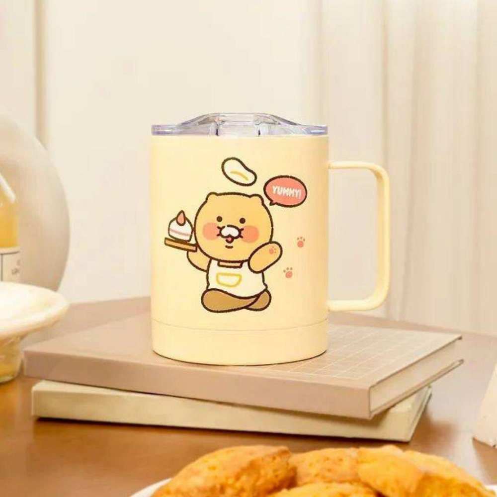 韓國連線 Kakao friends 春植不鏽鋼含蓋保溫保冷馬克杯 340ml-細節圖4